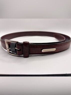 Ralph Lauren Distressed Leather Belt Brown Size 30 Vintage Patina